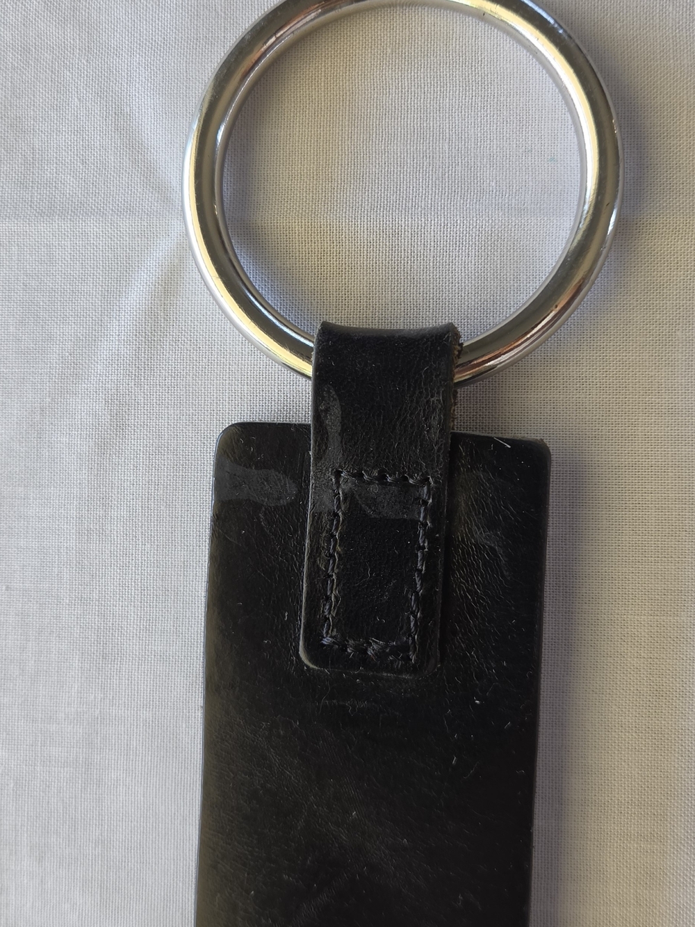Vintage Banana Republic Black Leather O- Ring Belt S 90s Minimalism Y2k Utility - Picture 3 of 4